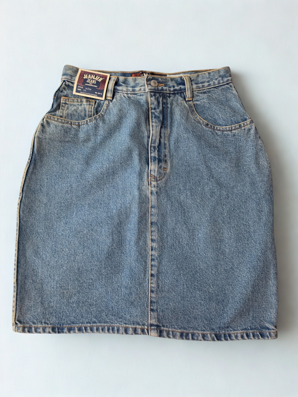 Vintage Jordache Light Blue Denim Mini Skirt